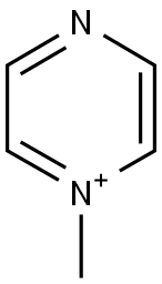 1-METHYLPYRAZIN-1-IUM Struktur