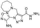 1-(4-AMINO-1,2,5-OXADIAZOL-3-YL)-5-(1-AZEPANYLMETHYL)-1H-1,2,3-TRIAZOLE-4-CARBOHYDRAZIDE Struktur