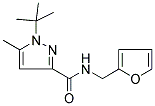 1-(TERT-BUTYL)-N-(2-FURYLMETHYL)-5-METHYL-1H-PYRAZOLE-3-CARBOXAMIDE Struktur