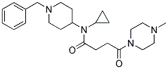 N-(1-BENZYLPIPERIDIN-4-YL)-N-CYCLOPROPYL-4-(4-METHYLPIPERAZIN-1-YL)-4-OXOBUTANAMIDE Struktur