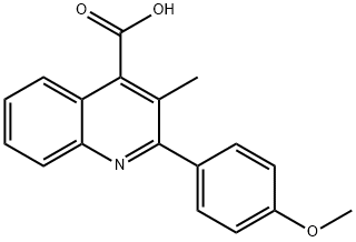 2-(4-メトキシフェニル)-3-メチルキノリン-4-カルボン酸 price.