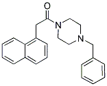 2-NAPHTHYL-1-(4-BENZYLPIPERAZINYL)ETHAN-1-ONE Struktur