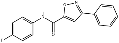 N-(4-FLUOROPHENYL)-3-PHENYL-5-ISOXAZOLECARBOXAMIDE Struktur