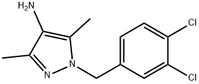 1-(3,4-DICHLORO-BENZYL)-3,5-DIMETHYL-1H-PYRAZOL-4-YLAMINE Struktur