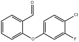 2-(4-CHLORO-3-FLUOROPHENOXY)BENZENECARBALDEHYDE Struktur