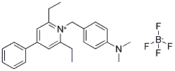 2,6-DIETHYL-N-(4-DIMETHYLAMINOBENZYL)-4-PHENYLPYRIDINIUM TETRAFLUOROBORATE Struktur