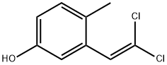 3-(2,2-DICHLOROVINYL)-4-METHYLPHENOL Struktur