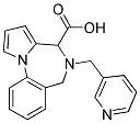 5,6-DIHYDRO-5-(3-PYRIDINYLMETHYL)-(4H)-PYRROLO[1,2-A](1,4)BENZODIAZEPIN-4-CARBOXYLIC ACID Struktur