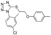 1-(4-CHLORO-2-METHYLPHENYL)-5-([2-(4-METHYLPHENOXY)ETHYL]THIO)-1H-TETRAZOLE Struktur