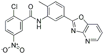 2-CHLORO-N-(2-METHYL-5-OXAZOLO[4,5-B]PYRIDIN-2-YL-PHENYL)-5-NITRO-BENZAMIDE Struktur