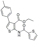 ETHYL 4-(4-METHYLPHENYL)-2-[(THIEN-2-YLCARBONYL)AMINO]THIOPHENE-3-CARBOXYLATE Struktur