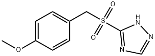 3-[(4-METHOXYBENZYL)SULFONYL]-1H-1,2,4-TRIAZOLE Struktur