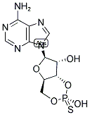 SP-ADENOSINE-3',5'-CYCLIC MONOPHOSPHOROTHIOATE Struktur