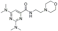 2,6-BIS(DIMETHYLAMINO)-N-(2-MORPHOLINOETHYL)PYRIMIDINE-4-CARBOXAMIDE Struktur