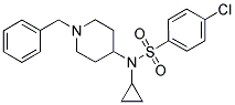 N-(1-BENZYLPIPERIDIN-4-YL)-4-CHLORO-N-CYCLOPROPYLBENZENESULPHONAMIDE Struktur