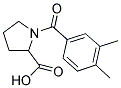 1-(3,4-DIMETHYLBENZOYL)PYRROLIDINE-2-CARBOXYLIC ACID Struktur