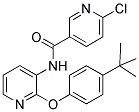 N-(2-[4-(TERT-BUTYL)PHENOXY]PYRIDIN-3-YL)-6-CHLORONICOTINAMIDE Struktur