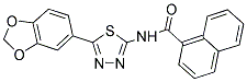 N-[5-(1,3-BENZODIOXOL-5-YL)-1,3,4-THIADIAZOL-2-YL]-1-NAPHTHAMIDE Struktur