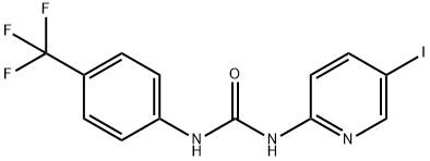 N-(5-IODO-2-PYRIDINYL)-N'-[4-(TRIFLUOROMETHYL)PHENYL]UREA Struktur