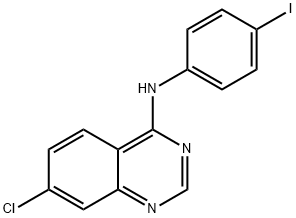 7-CHLORO-N-(4-IODOPHENYL)-4-QUINAZOLINAMINE Struktur