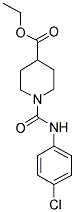 1-(4-CHLORO-PHENYLCARBAMOYL)-PIPERIDINE-4-CARBOXYLIC ACID ETHYL ESTER Struktur