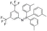 ([3,5-BIS(TRIFLUOROMETHYL)PHENYL]IMINO)[TRIS(3-METHYLPHENYL)]PHOSPHORANE Struktur