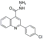 2-(4-CHLORO-PHENYL)-QUINOLINE-4-CARBOXYLIC ACID HYDRAZIDE Struktur