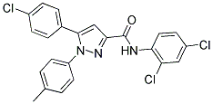 5-(4-CHLOROPHENYL)-N-(2,4-DICHLOROPHENYL)-1-(4-METHYLPHENYL)-1H-PYRAZOLE-3-CARBOXAMIDE Struktur