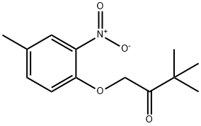 3,3-DIMETHYL-1-(4-METHYL-2-NITROPHENOXY)-2-BUTANONE Struktur