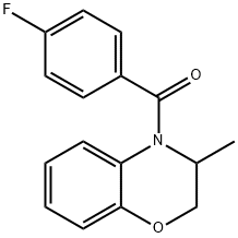 (4-FLUOROPHENYL)(3-METHYL-2,3-DIHYDRO-4H-1,4-BENZOXAZIN-4-YL)METHANONE Struktur