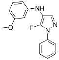 5-FLUORO-4-[N-(3-METHOXYPHENYL)AMIDO]-1-PHENYLPYRAZOLE Struktur