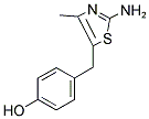 2-AMINO-5-(4-HYDROXYBENZYL)-4-METHYLTHIAZOLE Struktur