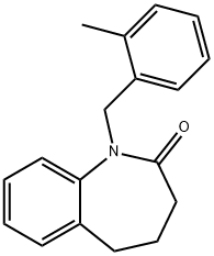 1-(2-METHYLBENZYL)-1,3,4,5-TETRAHYDRO-2H-1-BENZAZEPIN-2-ONE Struktur