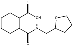 2-[(TETRAHYDRO-FURAN-2-YLMETHYL)-CARBAMOYL]-CYCLOHEXANECARBOXYLIC ACID Struktur