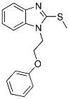 2-(METHYLTHIO)-1-(2-PHENOXYETHYL)-1H-BENZIMIDAZOLE Struktur