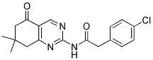 2-(4-CHLOROPHENYL)-N-(7,7-DIMETHYL-5-OXO-5,6,7,8-TETRAHYDROQUINAZOLIN-2-YL)ACETAMIDE Struktur