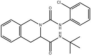 N3-(TERT-BUTYL)-N2-(2-CHLOROPHENYL)-3,4-DIHYDRO-2,3(1H)-ISOQUINOLINEDICARBOXAMIDE Struktur