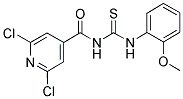 N-(2,6-DICHLOROISONICOTINOYL)-N'-(2-METHOXYPHENYL)THIOUREA Struktur