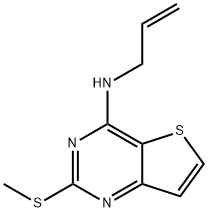 N-ALLYL-2-(METHYLSULFANYL)THIENO[3,2-D]PYRIMIDIN-4-AMINE Struktur