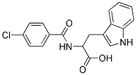 2-(4-CHLORO-BENZOYLAMINO)-3-(1H-INDOL-3-YL)-PROPIONIC ACID Struktur