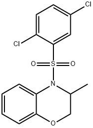 4-[(2,5-DICHLOROPHENYL)SULFONYL]-3-METHYL-3,4-DIHYDRO-2H-1,4-BENZOXAZINE Struktur