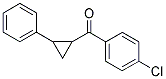 (4-CHLOROPHENYL)(2-PHENYLCYCLOPROPYL)METHANONE Struktur