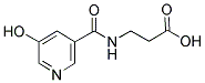 3-[(5-HYDROXY-PYRIDINE-3-CARBONYL)-AMINO]-PROPIONIC ACID Struktur