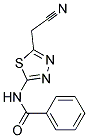 N-[5-(CYANOMETHYL)-1,3,4-THIADIAZOL-2-YL]BENZAMIDE Struktur