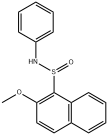 2-METHOXY-N-PHENYL-1-NAPHTHALENESULFINAMIDE Struktur