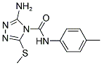 3-AMINO-N-(4-METHYLPHENYL)-5-(METHYLSULFANYL)-4H-1,2,4-TRIAZOLE-4-CARBOXAMIDE Struktur