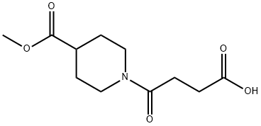 4-[4-(METHOXYCARBONYL)PIPERIDINO]-4-OXOBUTANOIC ACID Struktur