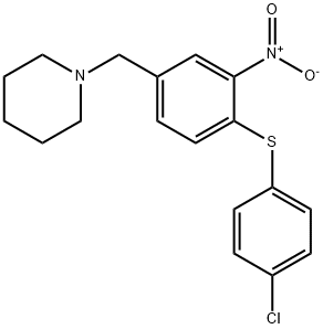 1-(4-[(4-CHLOROPHENYL)SULFANYL]-3-NITROBENZYL)PIPERIDINE Struktur