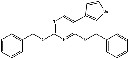 2,4-BIS(BENZYLOXY)-5-SELENOPHEN-3-YLPYRIMIDINE Struktur