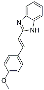 2-[(E)-2-(4-METHOXYPHENYL)ETHENYL]-1H-BENZIMIDAZOLE Struktur